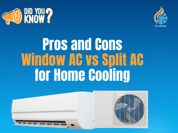 Window ACs are easy to install, cost-effective upfront, and suitable for small rooms but noisier and less energy-efficient; Split ACs offer quieter operation, better cooling efficiency, energy savings especially with inverter technology, and modern aesthetics but have higher upfront cost and complex installation.